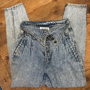 1980’s Vintage High-Waisted fold over Jeans
